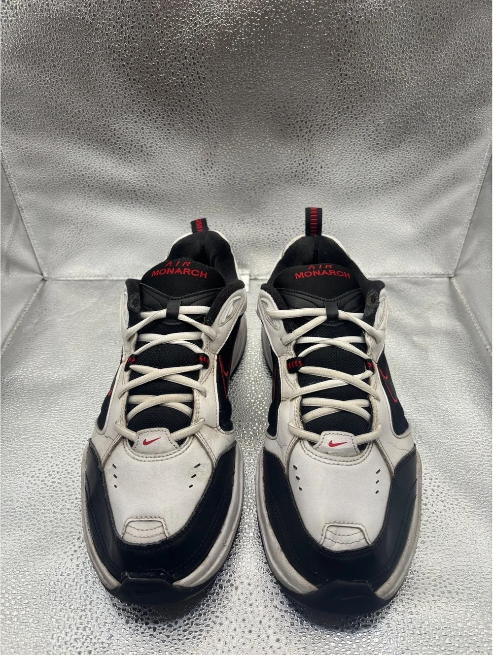 Nike air monarch IV black overlays